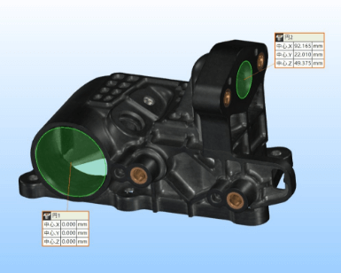 Multi-faceted hole-pitch measurement using a 3D CMM