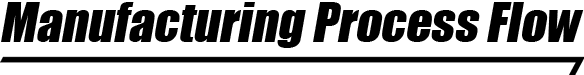 Manufacturing Process Flow